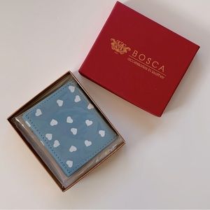 Italian Leather tri picture folding brag book. N